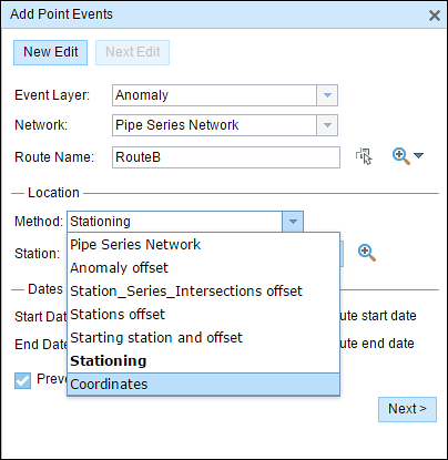 Locate the measure by coordinates Locate the measure by coordinates